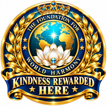 Kindness Rewarded Here emblem