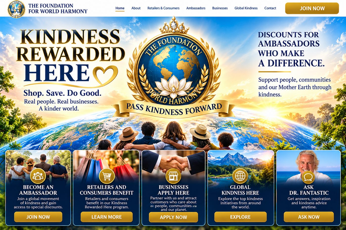 Kindness Rewarded Here global kindness campaign